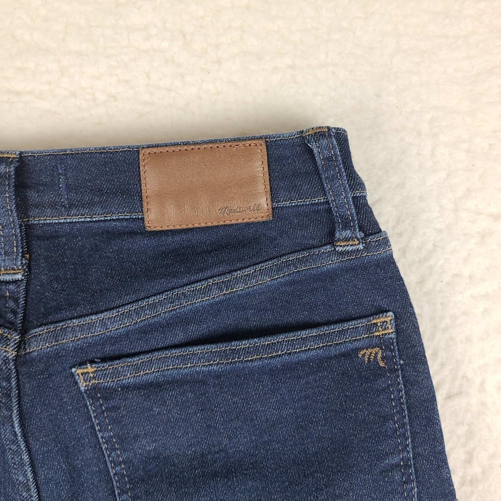 MADEWELL Jeans Womens 27 Blue 9" Mid Rise Skinny Dark Wash Denim - Picture 10 of 14
